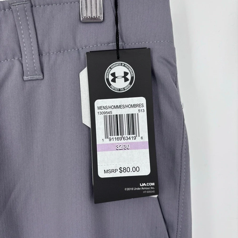 Under Armour Showdown Golf Pants Men 32x30 Gray Performance Matchplay NEW